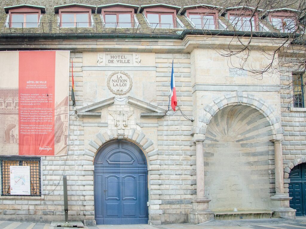 Façade de l’Hôtel de Ville de Besançon